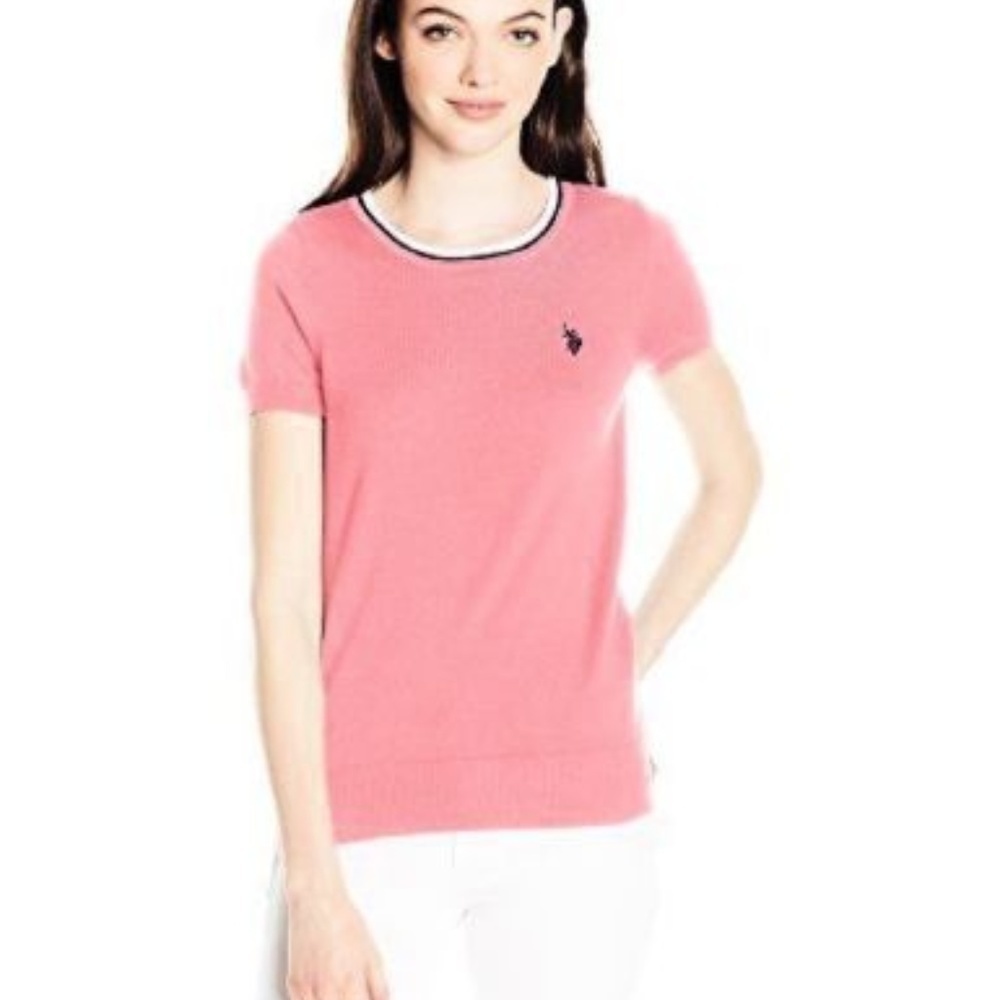U.S. Polo Assn. Junior's Short Sleeve Scoop Neck